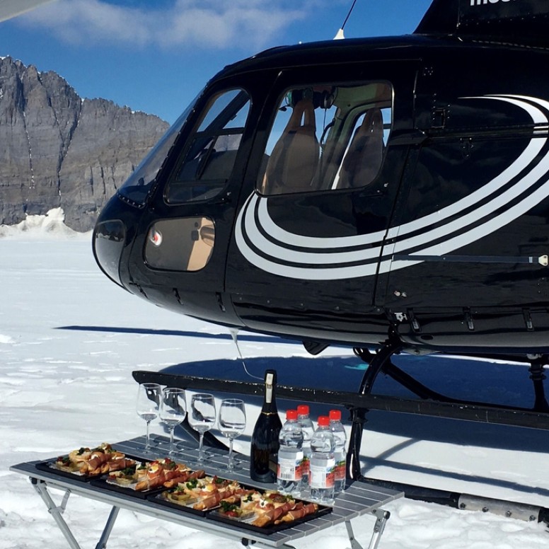 Glacier du Petersgrat avec apéritif