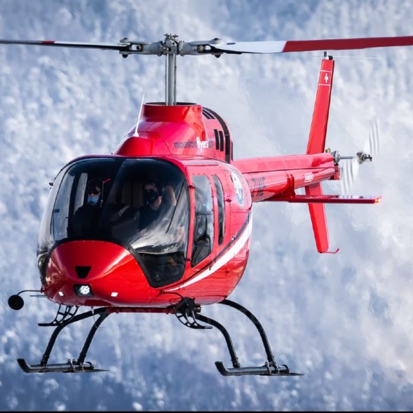 BELL 505 first flight from Sion