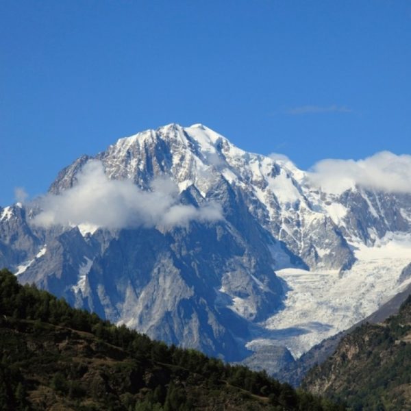 Helicopter flight over Mont Blanc from Épagny