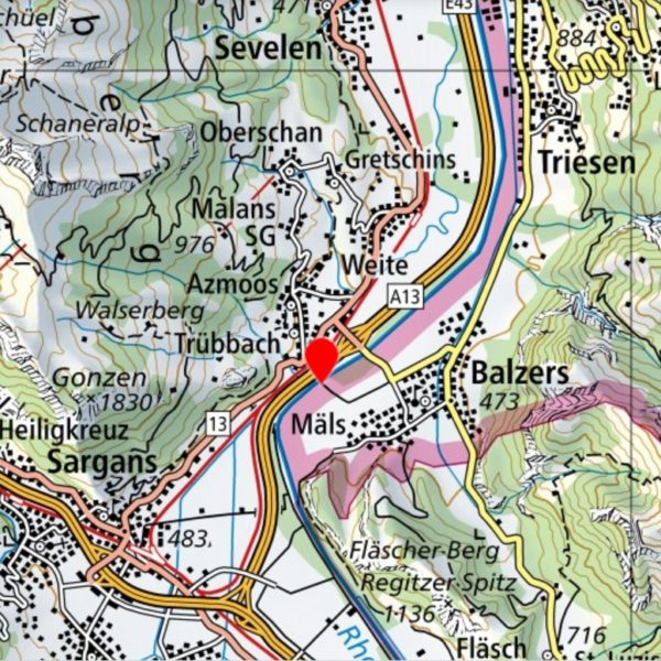 Lieu de rendez-vous à Balzers pour de l'héliski sur le Crap Sogn Gion