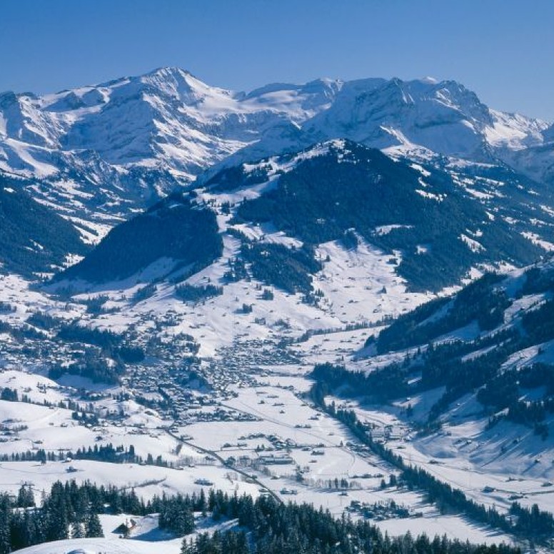 Les Alpes dans le Saanenland en hélicoptère