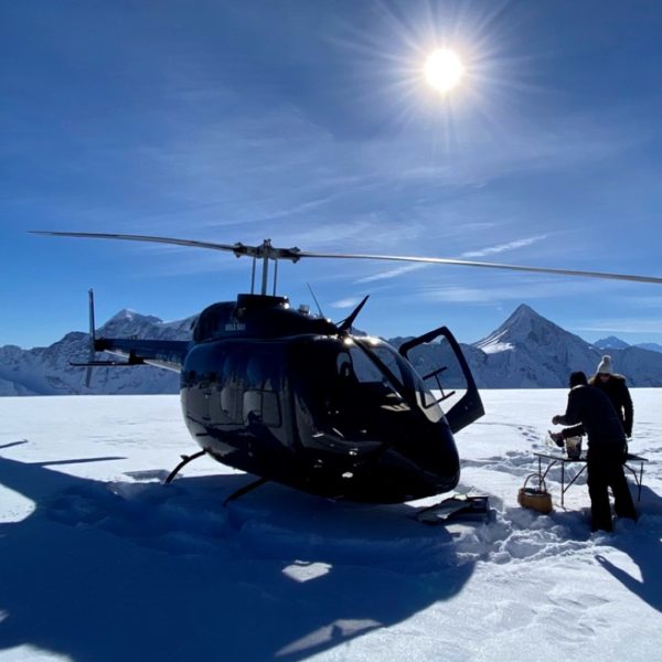 Eiger North Face and glacier by helicopter from Pfaffnau