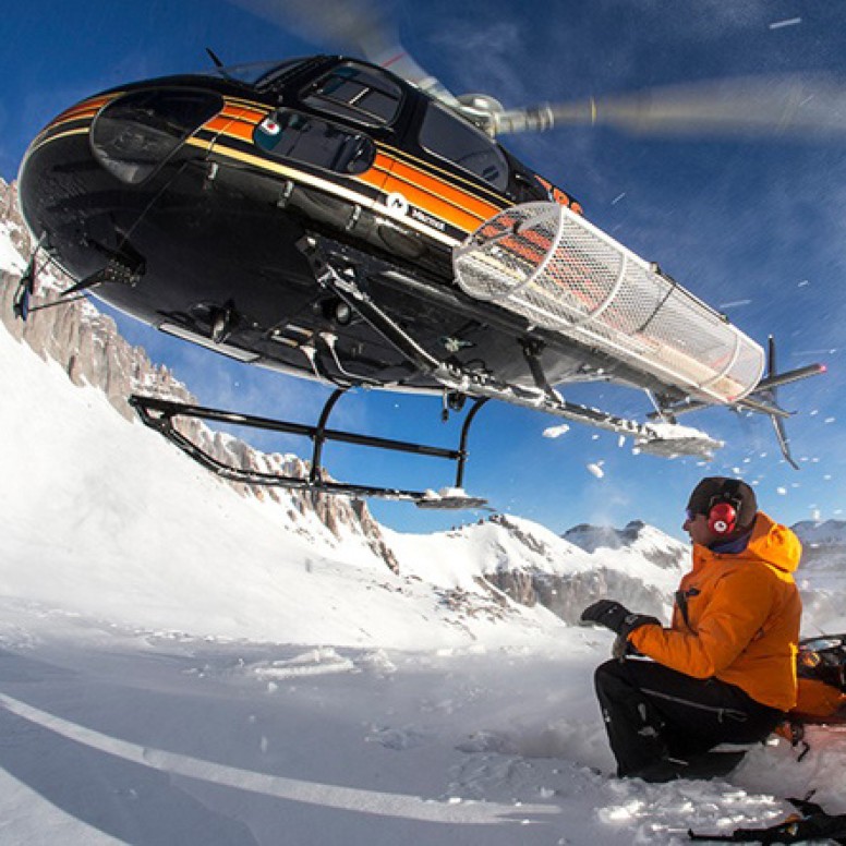 Dpuis Balzers pour de l'héliski vers le Corvatsch en Engadine