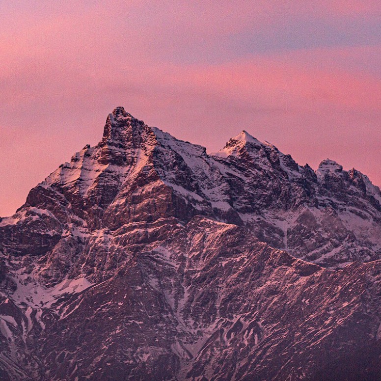 Les Dents du Midi en hélicoptère