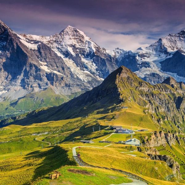 Vol Eiger-Mönch-Jungfrau en hélicoptère au départ de Gstaad-Grund