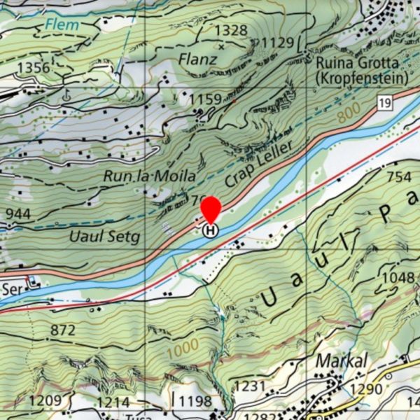 Punto d'incontro all'eliporto di Tavanasa per il Tour in elicottero di Surselva