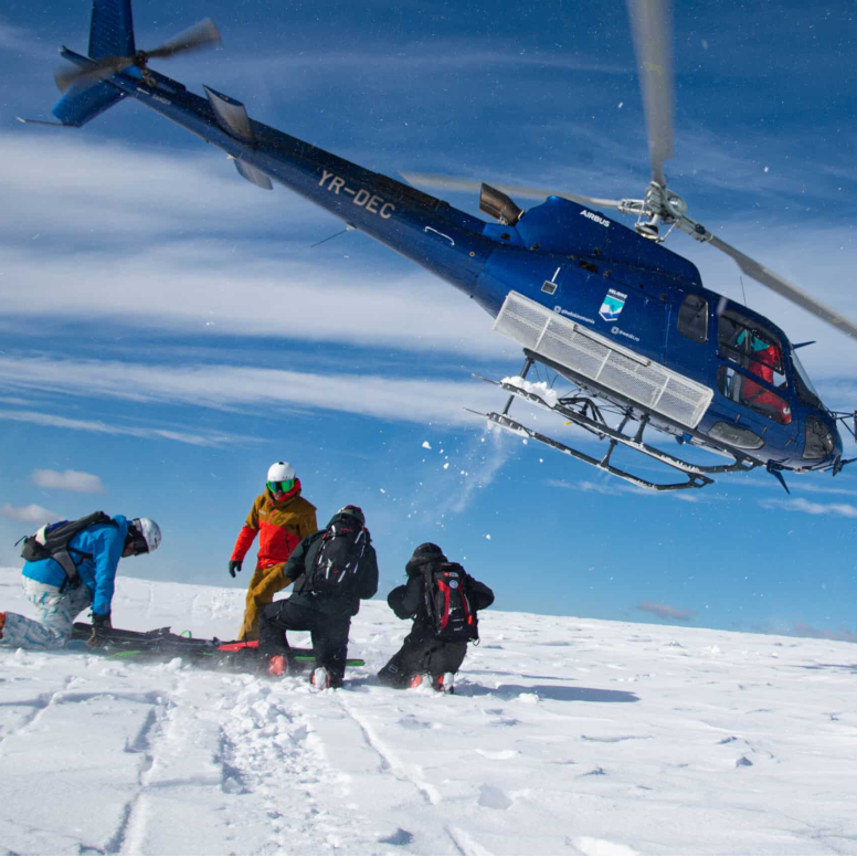 Heliski depuis Balzers vers le Corvatsch