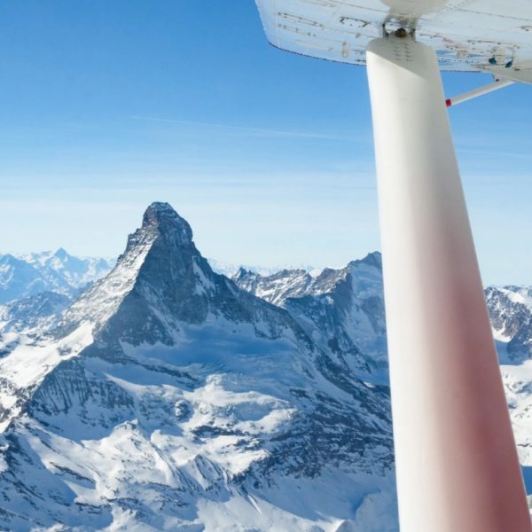 Vol vers le cervin depuis Épagny en avion