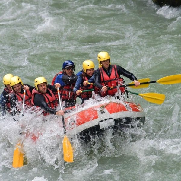 Rafting sur la Dranse de Bagnes en Valais