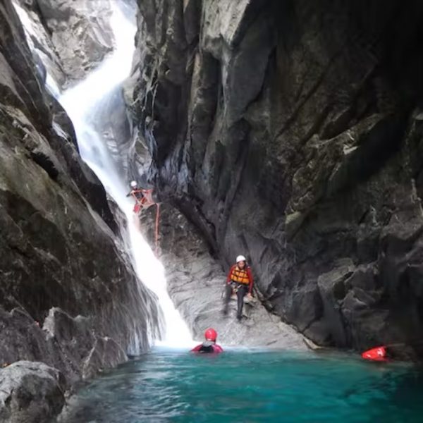 En Valais le canyon de La Raspille