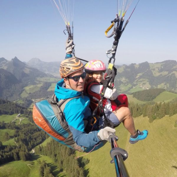 Tandem flight at Charmey en Gruyère