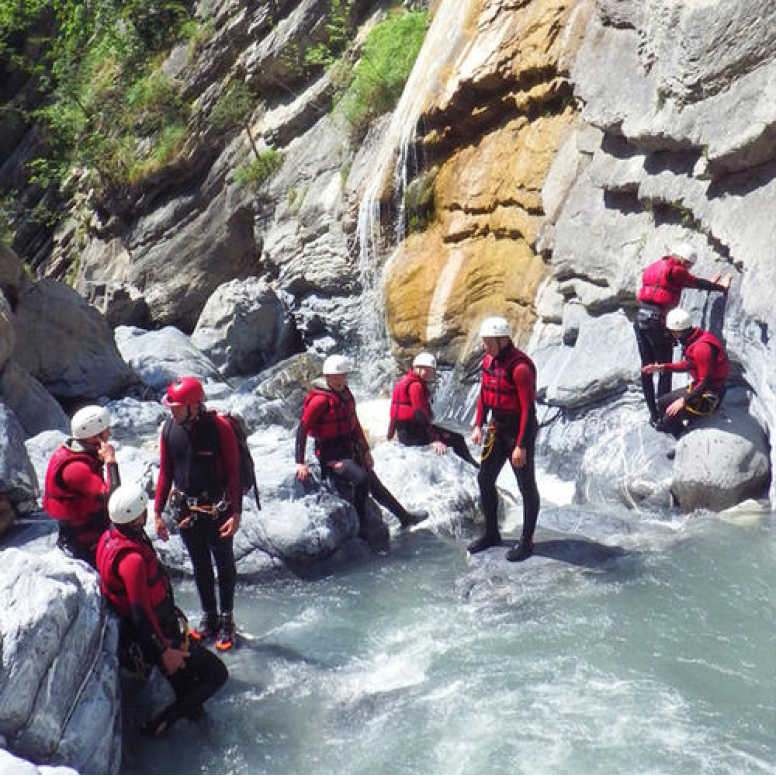 Canyoning in the Gondo Canyon