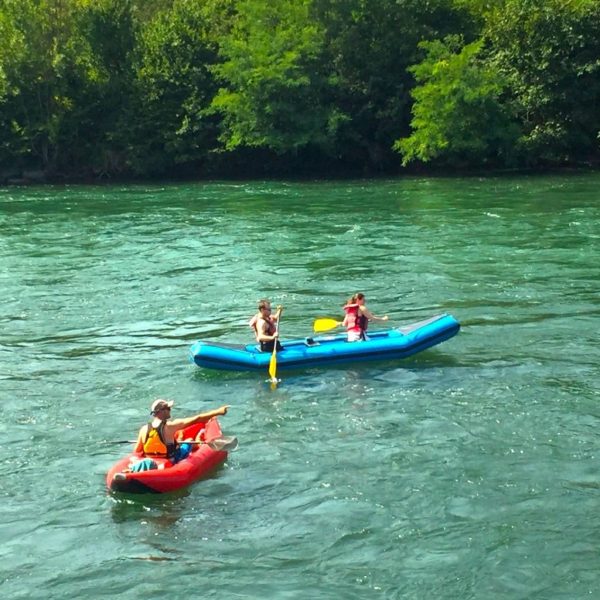 Funyak canoe trip down the Reuss between Bremgarten and Gebenstorf