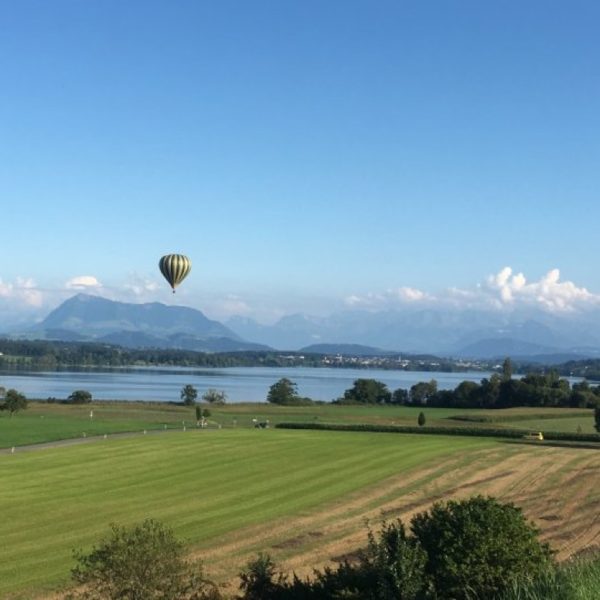 Vol en ballon dans le canton de Lucerne