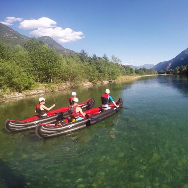 Easy rafting or fun rafting on the Ticino river