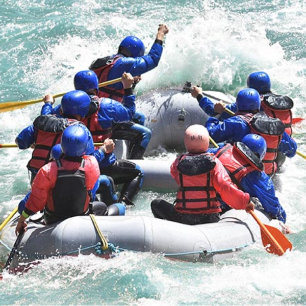 Riverrafting on the Visp and Rhône rivers