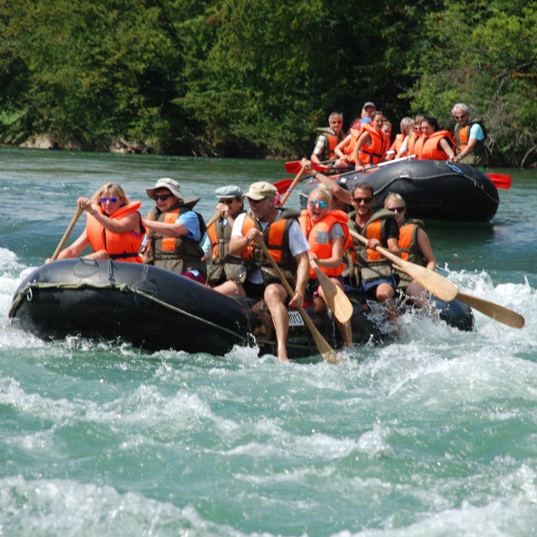 Easy rafting sur la Reuss de Mellingen à Gebenstorf