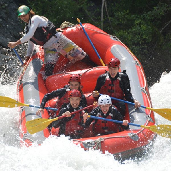 Rafting in der Giarsubschlucht auf der Inn