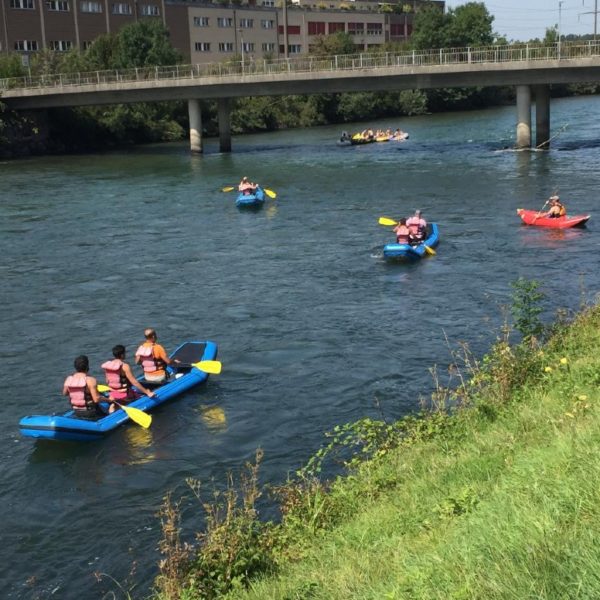 Canoa Funyak sulla Reuss tra Mellingen e Gebenstorf