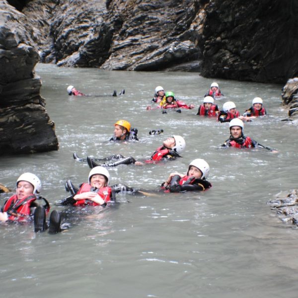 Nage dans Les Gorges du Viamala