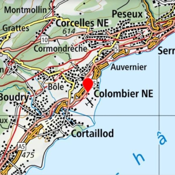 Meeting point in Neuchâtel for a tandem parachute jump