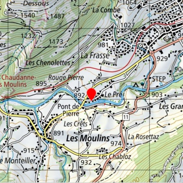 Meeting point at Les Moulins in Château d'Oex for the Tine de Montbovon.