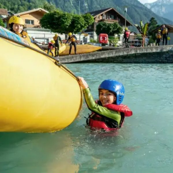 Rafting in famiglia sul Lütschine