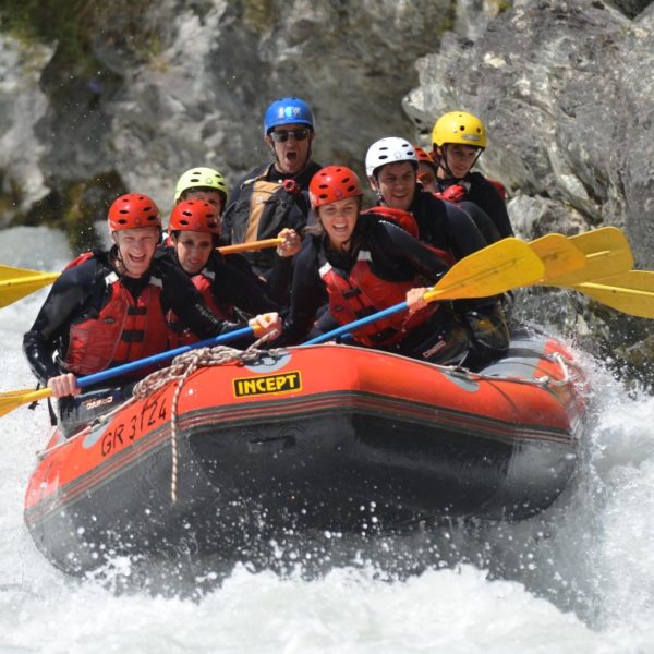 Rafting auf dem Inn von Scuol nach Martina