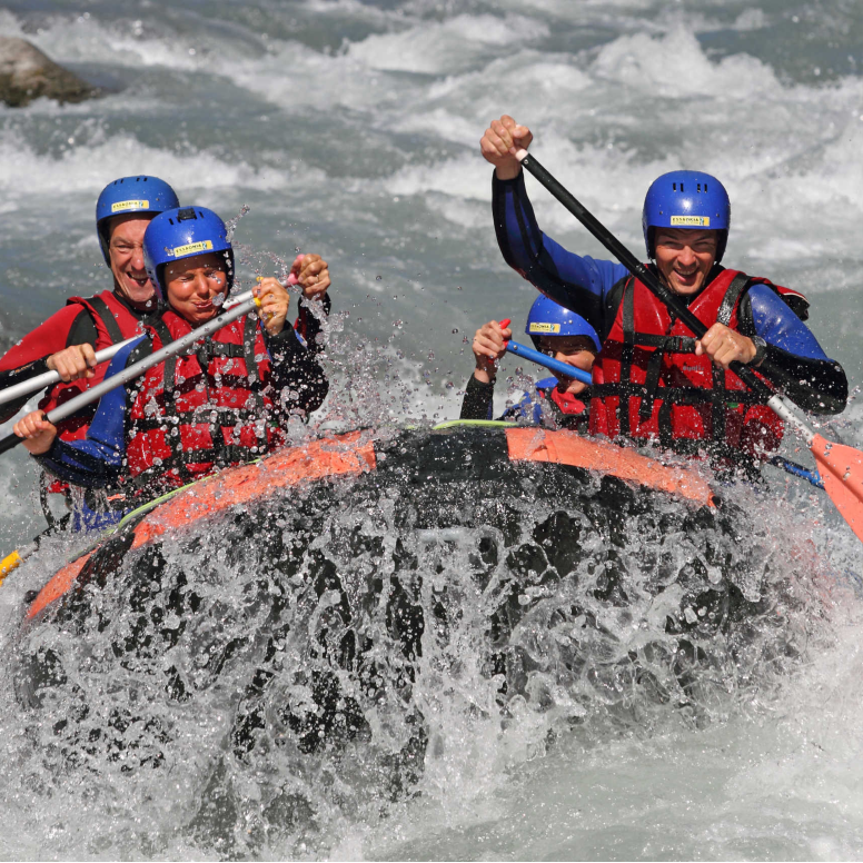 Rafting sur l'Isère entre Bourg-St-Maurice et Centron