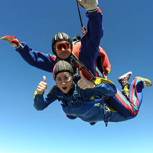 Tandem jumping in Triengen