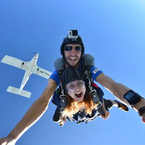 Beromünster tandem parachute jump