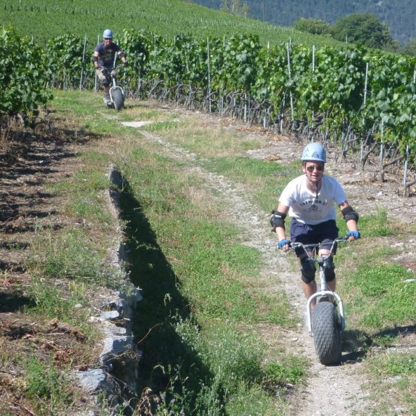 Crans-Montana - Sierre on a Monster scooter