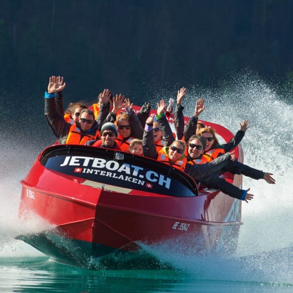 Jet boating in Interlaken