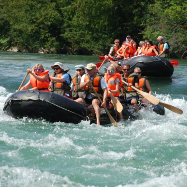 Easy Rafting für Schulen zwischen Mellingen und Gebensorf auf der Reuss