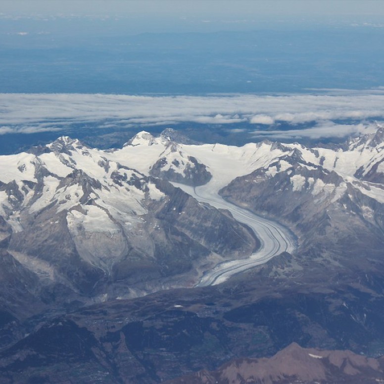 Domaine d'Aletsch en avion depuis Schänis