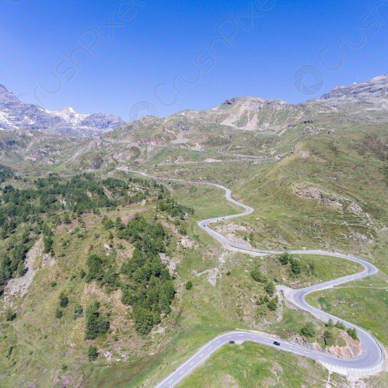 La Bernina en avion depuis Schänis