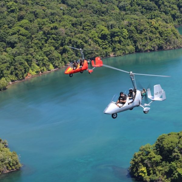 Gyrocopter flight over Costa Rica