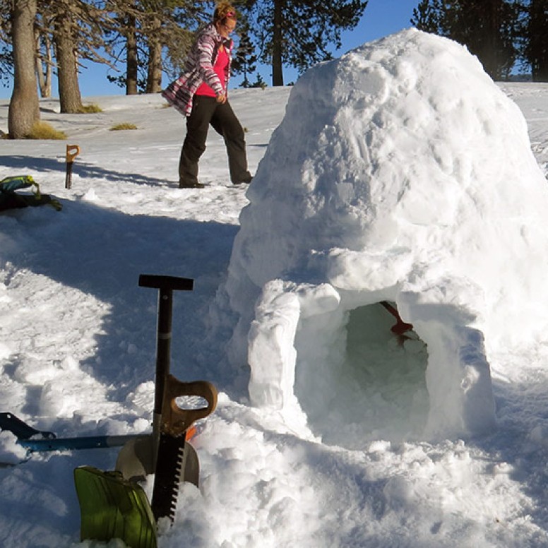 Consruction d'igloo en Suisse