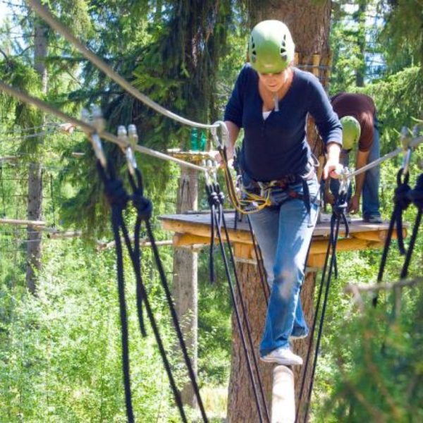 Fun forest and accrobranche in Crans-Montana